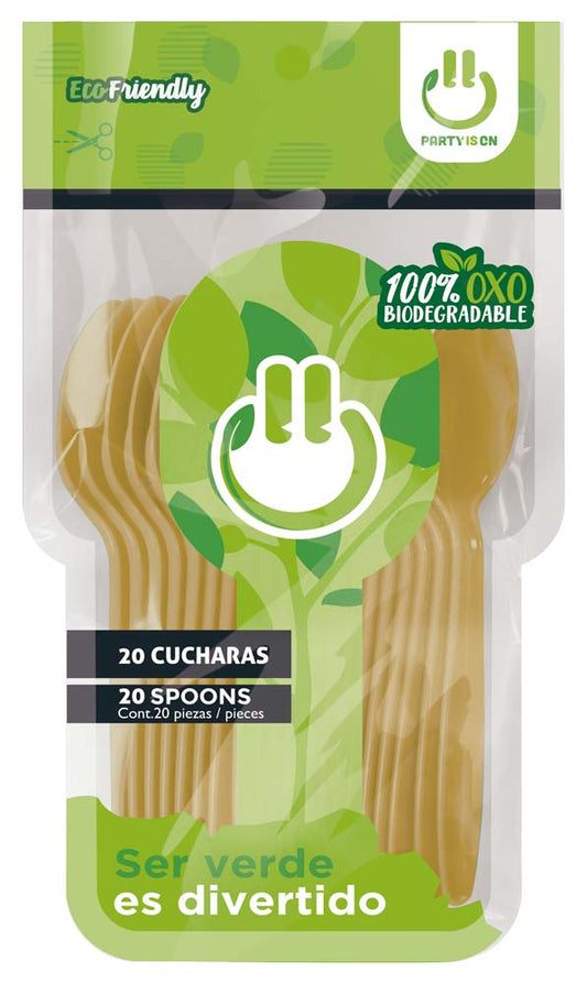 Cuchara Dorado  20 Piezas Party Is On
