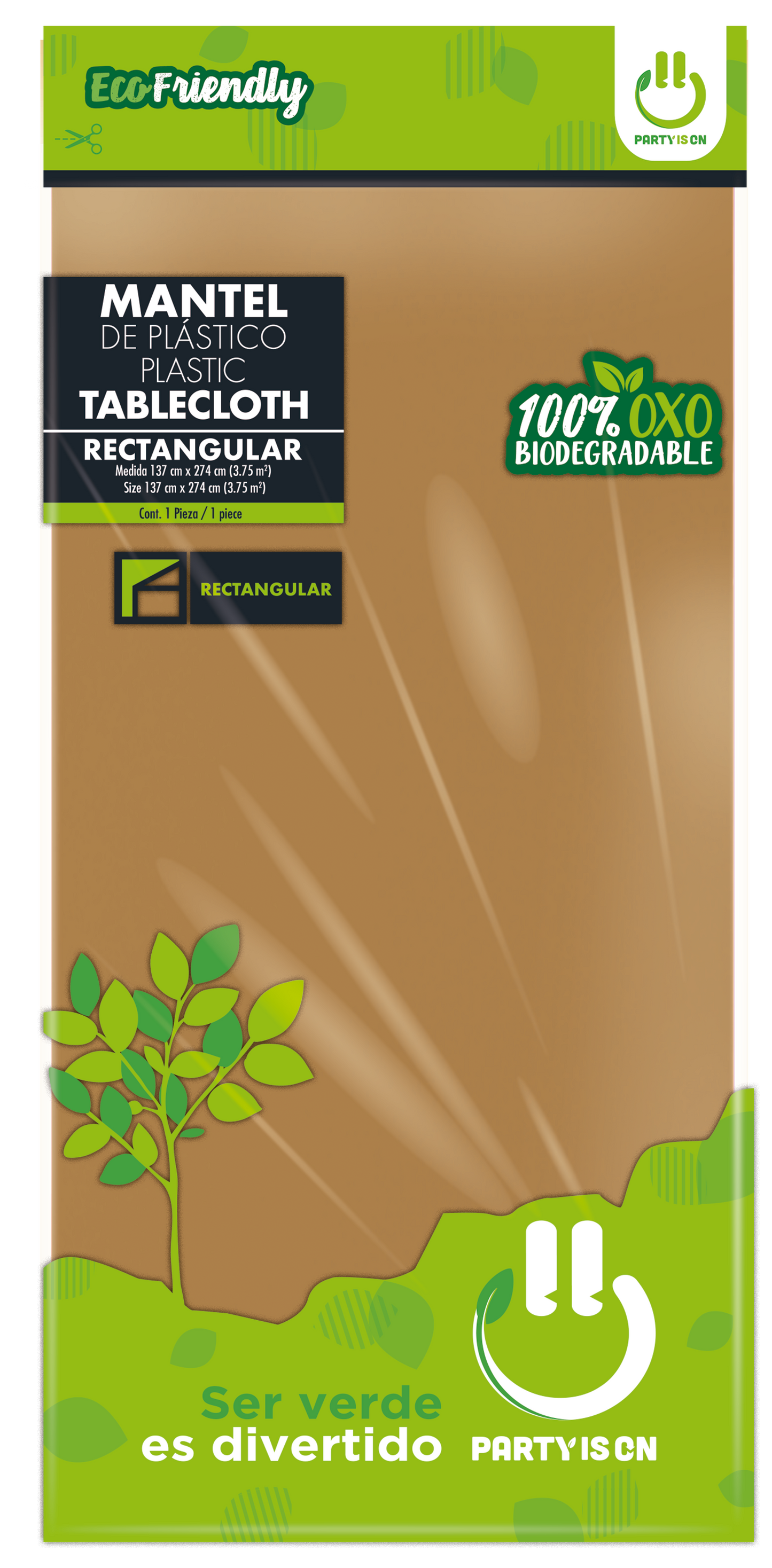 Mantel Rectangular Dorado Party is On