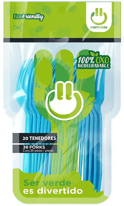 Tenedor 20 Piezas Party Is On Varios Colores