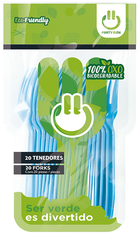 Tenedor 20 Piezas Party Is On Varios Colores