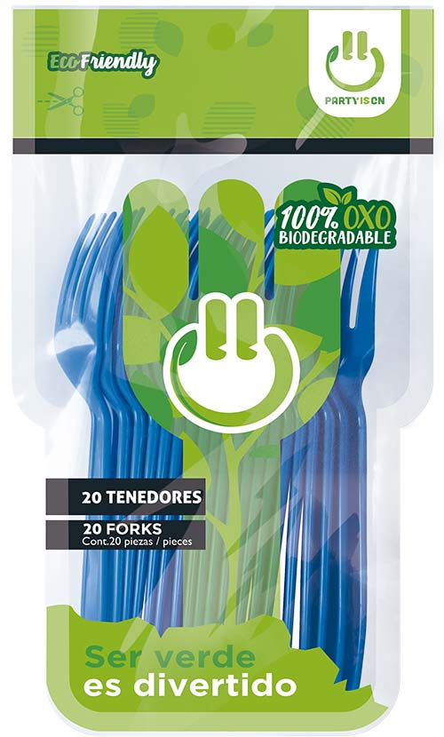 Tenedor 20 Piezas Party Is On Varios Colores