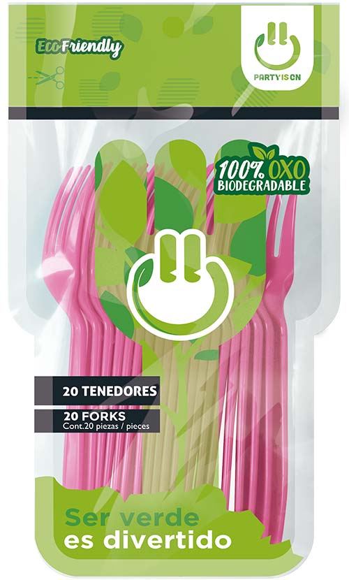 Tenedor 20 Piezas Party Is On Varios Colores