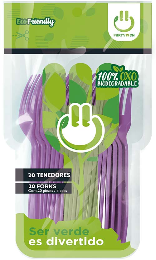 Tenedor 20 Piezas Party Is On Varios Colores