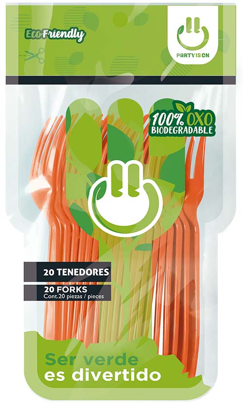 Tenedor 20 Piezas Party Is On Varios Colores