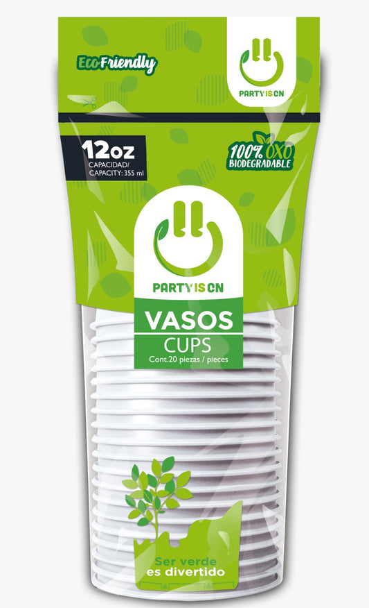Vaso 12 oz. 20 Piezas Party Is On