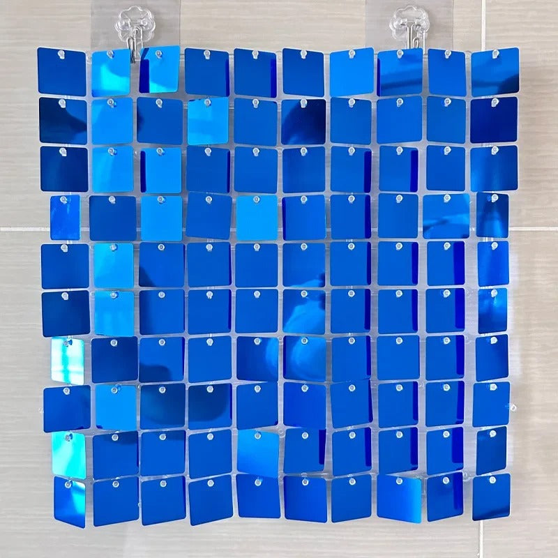 Cortina Cuadrado Metálico Varios Colores