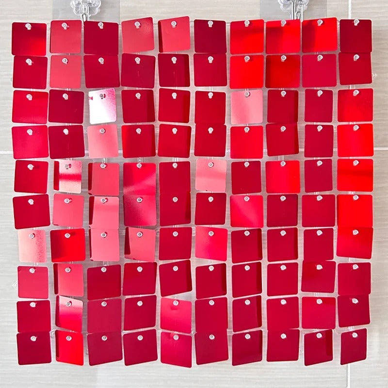 Cortina Cuadrado Metálico Varios Colores