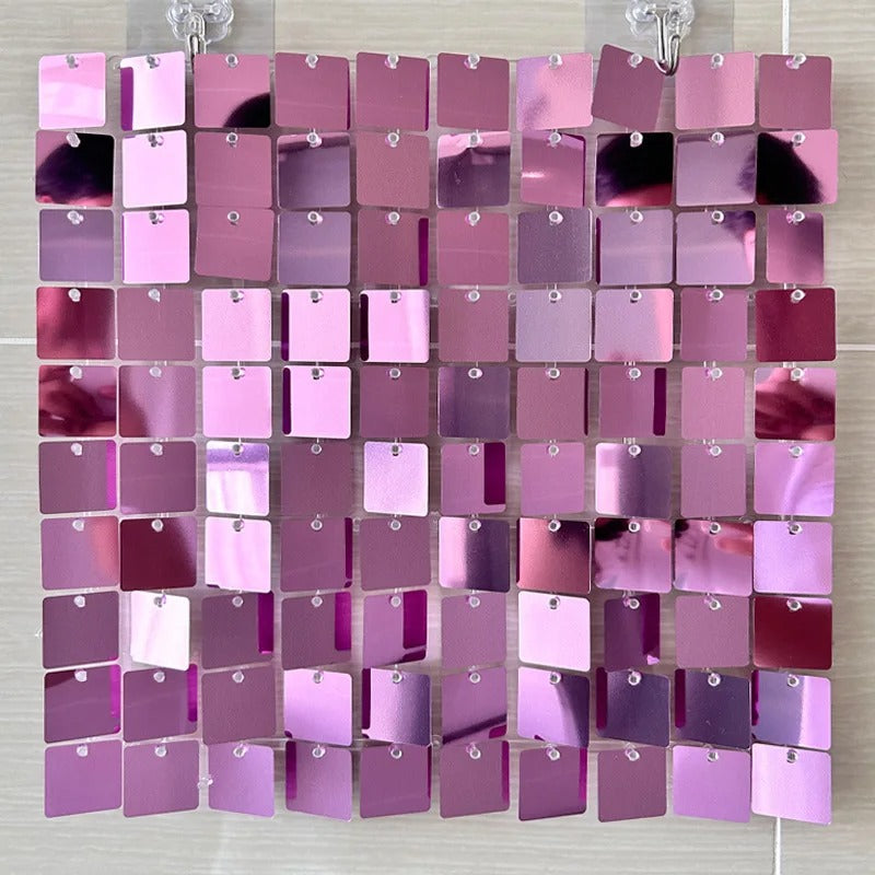 Cortina Cuadrado Metálico Varios Colores