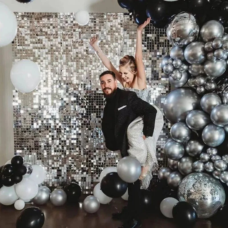 Cortina Cuadrado Metálico Varios Colores