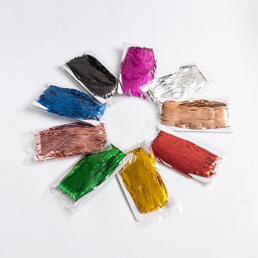 Cortina Tira Metálico Varios Colores